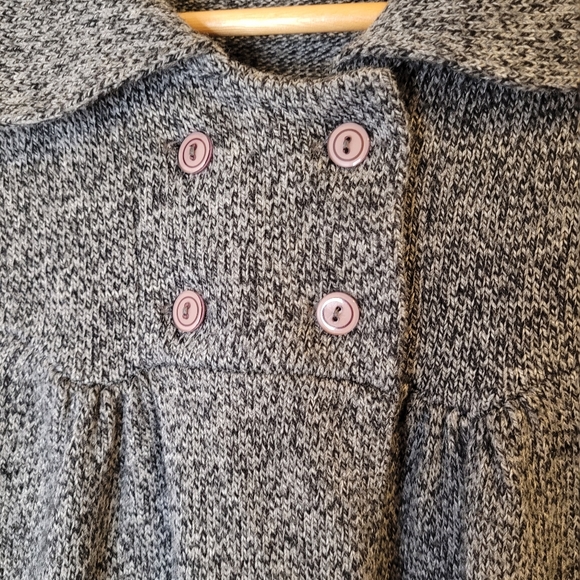 Grey Knit Dress Barn Cardigan (Large) - Picture 4 of 14